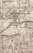 Le plateau de Nandin au nord du gué sur l'Aisne.