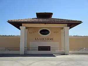 L'entrée du chai.