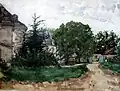 Aquarelle de Georges Quilliard en 1880.