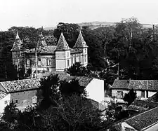 Vue d'ensemble du château, début XXe&nbsp;siècle