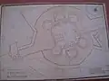 Plan du château (musée archéologique de Dijon).