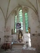 Les trois bais du Chœur symbolisent la Sainte Trinité (XIIIe&nbsp;siècle).