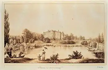La propriété de Pierre Crozat à Montmorency.