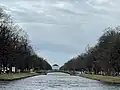 Château de Numphenburg, depuis la Fontaine Hubertus (Munich)