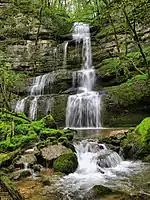 La cascade médiane de Raffenot.