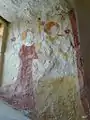 Fresque de la nef : Personnages XIIe&nbsp;siècle.
