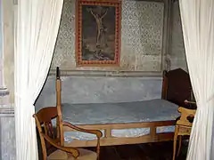 Chambre de Rousseau aux Charmettes (premier étage) .