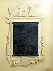 Plaque de fondation du chanoine Louis Jousset.