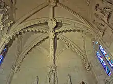 La voûte de la chapelle du château.