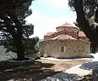 Façade arrière de la chapelle.