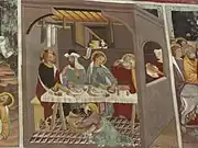 Chapelle Saint-Sébastien de Lanslevillard : peinture murale (XVe&nbsp;siècle).