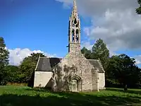 Façade occidentale de la chapelle.