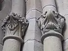 Chapiteaux droits du portail sud