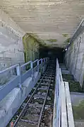 L'intérieur du tunnel.
