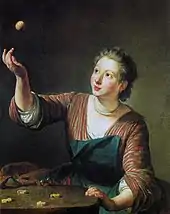 Jean Siméon Chardin, Le Jeu des osselets (vers 1734).