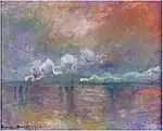 Charing Cross Bridge, fumée dans le brouillard, impression (1902) Claude Monet - Musée Marmottan Monet (W 1535)