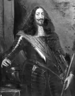Charles Joseph Procope de Ligne&nbsp;(pt) (1661†1713), frère du précédent, 2e marquis de Arronches&nbsp;(pt) et 5e comte de Miranda do Corvo&nbsp;(pt) (avec sa femme), chevalier de l'Ordre du Christ (Portugal)