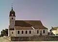 L'église paroissiale, sous le vocable de saint Grégoire le Grand.