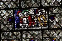 Fragment d'une résurrection de Lazare dans une grisaille de Charles Lorin.