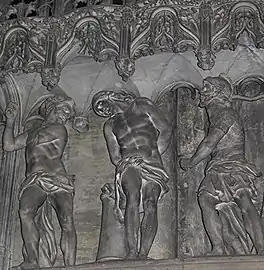 Sculpture de Jehan de Beauceclôture du chœur de lacathédrale Notre-Dame de Chartres, XVIe&nbsp;siècle