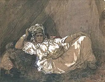 Femme des Ouled-Naïl richement parée