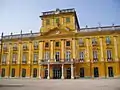 Façade rococo du palais, côté jardins