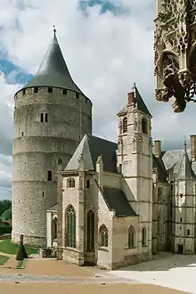 Château de Châteaudun, XIIe&nbsp;siècle.