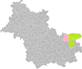 Chaumont-sur-Tharonne dans l'intercommunalité en 2016.