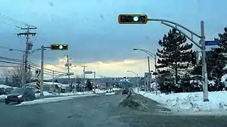 Le chemin de Saint-Élie à Sherbrooke.