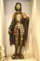 Chevalier en armure,bois polychrome.Allemagne, vers 1520.