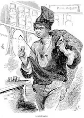 Un chiffonnier parisien (milieu du XIXe&nbsp;siècle).