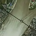 Vue aérienne du pont