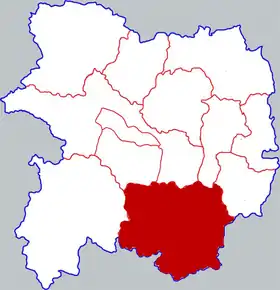 Localisation de Tàibái Xiàn