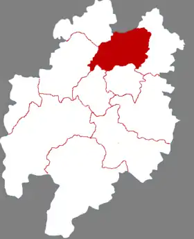 Localisation de Shìzhōng Qū