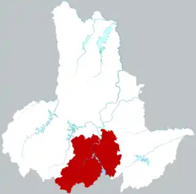 Localisation de Huòshān Xiàn