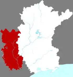 Localisation de Huàzhōu