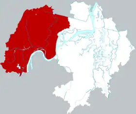 Localisation de Wúwéi Xiàn