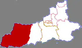 Localisation de Zhōuzhì Xiàn