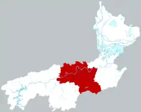 Localisation de Táojiāng Xiàn