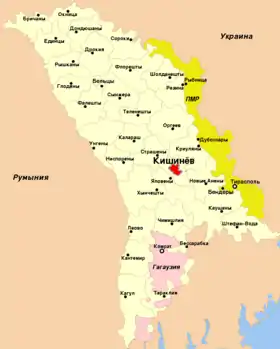 Localisation de Chișinău