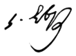 Signature de Nicolas Tcheidzeნიკოლოზ (კარლო) ჩხეიძე