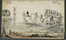 Graffenried et Lawson comme prisonniers des Tuscarora