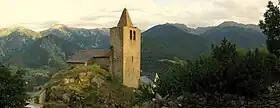 L'église sur son promontoire
