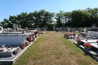 Le cimetière de Ponchapt.