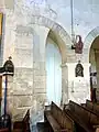 Contrefort de la chapelle et 4e&nbsp;arcade du sud.