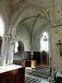 Chœur, vue dans l'ancien croisillon nord.
