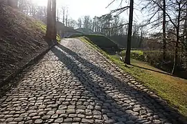 Sentier de balade du site de la citadelle de Namur.