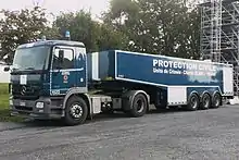 Véhicule de la protection civile.