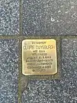 Stolperstein à Bruxelles.
