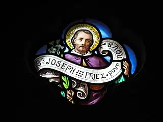 Vitrail représentant saint Joseph.